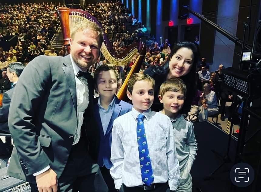 Children on stage with the FSO